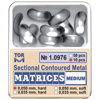 Matricos sekcijinės vidutinės 1.0976.35mm (50vnt)