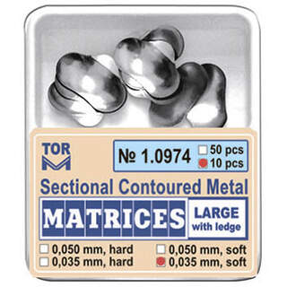 Matricos sekcijinės didelės su atbraila 1.0974.35mm (50vnt)